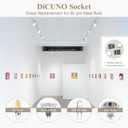 DiCUNO G4, GU5.3 Bi-Pin Ceramic Base Socket, MR16, MR11 Halogen Incandescent LED Bulb Holder Wire Connector (24pcs)