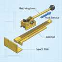QWORK Flooring Jack Ratcheting Alignment Tool for Hardwood Installation, Edge Tightening & Board Straightening
