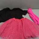 Century Star Sparkle Tutu for Toddler Girls Tulle Ballet Dance Skirt Princess Baby Kids Dress up Birthday Party 3 Layers 2-8T (Cute Hot Pink Tutu Rose Red)