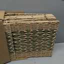 12x12 Cube Storage Bins, Paper Rope Baskets for Shelves, 4 Pack