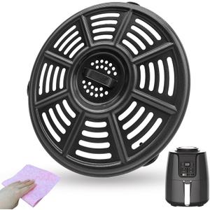 5.5QT Air Fryer Crisper Tray for Ninja AF161 5.5 Quart Air Fryers, Upgraded Air Fryer Grill Pan Crisper Plate Rack Insert Grate Grid Shelf for Ninja Air Fryer, Nonstick, Dishwasher Safe