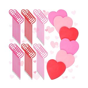 48 Pcs Valentine's Day Heart Shaped Pens Valentines Ballpoint Pens with 600 Sheets Heart Shaped Sticky Notepads Cute Note Pads Office Supplies for Valentine's Day Party Favor