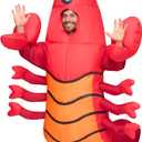 Spooktacular Creations Adults Halloween Inflatable Costumes, Full Body Lobster Blow-up Outfit for Cosplay Themed Parties size large