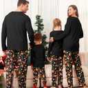 Rnxrbb 2025 Family Christmas Pajamas Pjs Set Matching Christmas Pajama Xmas Sleepwear for Couples Adult Women Men Kids (Green)