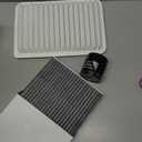 Kefly CA10171 Engine Air Filter & 90915-YZZF2 Oil Filter & CF10285 Cabin Air Filter Fit for 2007-2017 Toyota Camry L4 Gas