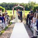 Extra Thick White Carpet Runner for Party, 33 Feet White Aisle Runner for Wedding Ceremony, Non-Slip Aisle Indoor Outdoor Wedding Decorations (3'3" x 32'10" (Rectangular))