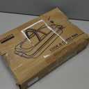 Non-Stick Cake Pan with Lid 9x13 Inch Gold Baking Cake Pan with Plastic Lid, High Sided Sheet Bakeware for Cakes, Brownies, Casseroles