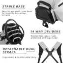 LOVACE 14 Way Golf Stand Bag, Lightweight Golf Bag with Stand for Men and Women (Gray) 8.7"L x 11"W x 35"H