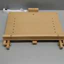 DJAR Tabletop Easel for Painting, Adjustable Solid Beech Wood Table Top Easel Stand for Artists & Adults, Sketching Drawing Board Hold Canvas up to 23", Natural