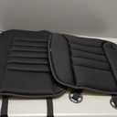 kingphenix Car Seat Cushion with Back Support Pillow: Enhanced Comfort Memory Foam Design for Pain Relief, Ideal for Drivers and Office Use - Ergonomic Lumbar Comfort for Long Sitting - Black