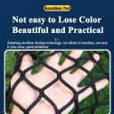 Black Safety Rope Net for Kids, Exterior Guardrail Net for Stair Balcony, Knotless Fence Protective Netting, Outdoor Terrace Decoration Grid Net (1.5M2M(5FT6.5FT), Black)