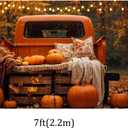 Kate 7x5ft Autumn Photography Backdrops Vintage Orange Truck with Pumpkins Fall Scene Photo Background Thanksgiving Harvest Decor Backdrops Video