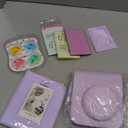 Leebotree Instant Mini 12 Camera Accessories Compatible with Fujifilm Instax Mini 12 Camera Include Case/Album/Wall Hang Frames/Film Frames/Border Stickers/Corner Stickers (Lilac Purple)