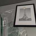 upsimples 9x12 Picture Frame, Display Pictures 6x8 with Mat or 9x12 Without, Wall Hanging Photo Frames, Black, 1 Pack