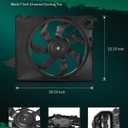 SCITOO Electric Fans for Radiators Compatible with 2013-2018 for Hyundai for Santa Fe 3.3L 2013-2018 for Hyundai for Santa Fe Sport 2.4L 2015 for Kia for Sorento 2.4L; Replace 620-463 623210