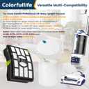 Colorfullife Filters for Shark Rotator Pro Lift-Away NV500, NV501, NV502, NV503, NV505, NV510, NV520,NV552,UV560, Xff500 Xhf500 (Not Fit NV650,NV750 Series)
