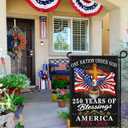 2 x 250 Year American Anniversary Flag Patriotic 250th Anniversary USA Flag 4th of July We The People 1776 Garden Flags for Outside 12x18 Inch Double Sided Outdoor Decorations