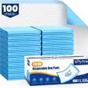 100 Count Disposable Beds Pads,23"x36" Waterproof Adults Incontinence Chucks Underpads,Absorbent Leakproof Pee Pads for Kids,Elderly,Extra Large Dog Puppy Training Pad,Baby Changing Liner
