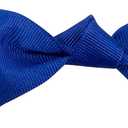 Bows - Grosgrain Twist Tie Flair Bows - Jumbo - 2in Tails X 1-1/2in Ribbon Width Hot Angle Cut & 5in Twist Tie, Cobalt Blue, 1-1/2 Inch, 50 Pieces