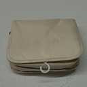 Travel Toiletries Bag Women's Makeup Organizer Bag Hooks for Household Travel (21X21X8CM, Beige)