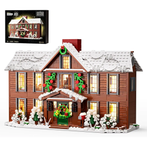 Little Women House Building Set with LED Light, Christmas Holiday Winter Snow House Kit, Compatible with Lego House Building Blocks Model Toys, Christmas or Festival Gifts (1445 PCS)