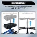 LCJ Knee Scooter Knee Walker Leg Scooter for Adults for Foot Surgery Lightweight Knee Roller Broken Foot Scooter for Adult with Braking System Blue