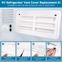 RV Refrigerator Vent Cover Replacement 23-1/8"W x 15" H