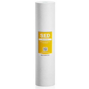 5 Pcs Max Water 5 Micron 20 x 2.5 Sediment Filter 20 inch Whole House BB Water Filteration System Replacement Compatible Cartridge DGD-5005-20, FP25B, AP810-6, FPMB5-20, P5-20, 155358-43, SDC-45-2005
