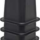 Kings Brand Furniture 6-inch Bed Risers - Set of 4 Black Heavy Duty Stackable Furniture Risers for Under Bed Storage, Desk, Sofa, Couch