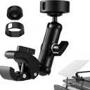 for 2025 Starlink Mini Clamp Mount and 2024 Pipe Adapters, Born for Starlink Mini Pipe Adapter and Flat Mount for RV/Pole/Yacht/Camper/Guardrails, 2 in 1 Design