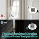 BGment Cashmere Blackout Curtains for Bedroom 72 Inch Long, Thermal Insulated Bedroom Curtains Noise Reduction Room Darkening Window Drapes for Living Room, Each Grommet Drape 42 Wide, 2 Panels