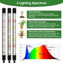 Garpsen Grow Lights for Indoor Plants, 5 Heads Full Spectrum Grow Light with Adjustable Tripod Stand, 100PCS LEDs Plant Light for Indoor Plants with 6/12/16H Timer and 3 Light Modes(No Clip)