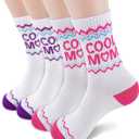 Fathers Day Socks - Fathers Day and Birthday Gifts for Dad, Husband, New Dad, Fantastic Gifts from Daughter, Son, Wife (Cool Mom) (Pair of 2)