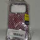 ZTOFERA Magnetic Case for iPhone 17 Pro, Compatible with Magsafe, Polka Dot Aesthetic Phone Case Cute for Girl Women, Hard PC+Soft TPU Protective Phone Cover for iPhone 17 Pro-Wine Red