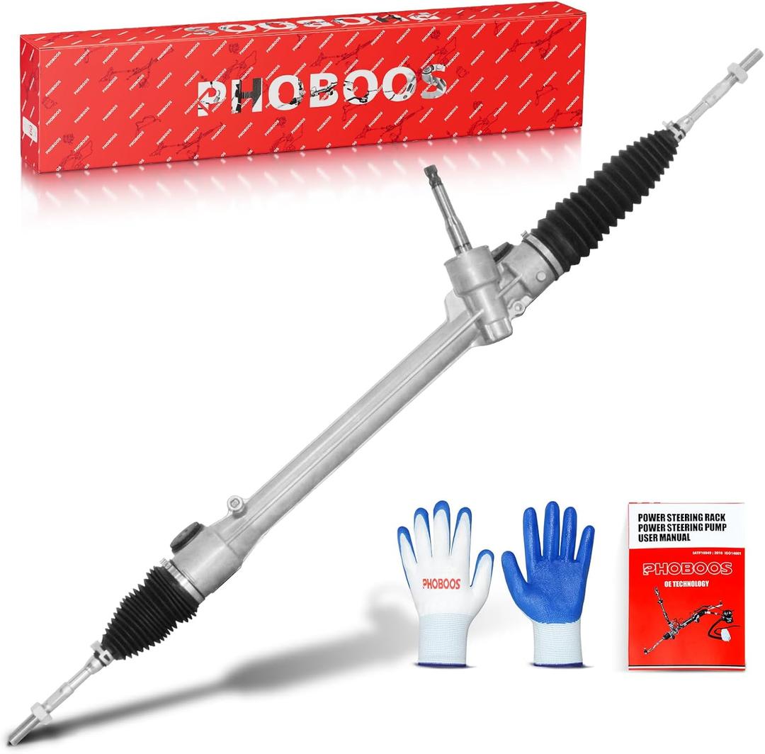 PHOBOOS Hydraulic Power Steering Rack and Pinion Assembly Compatible with Toyota Yaris 2006-2011 L4 1.5L, Yaris 2012-2012 L4 1.5L Sedan, New Unit, Leak Resistance, Direct Fit, Ref.24-2674