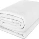 18FT Round Pool Liner Pad for Above Ground Pools, 280g/m Thicked Pool Mat for Pool Bottom Under Pool Padding,Geotextile Material/Puncture Prevention/Extends Liner Life (White)