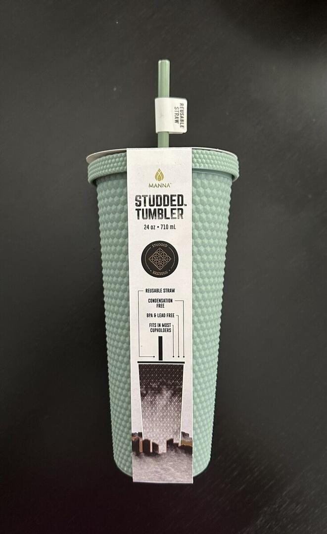 STUDDED TUMBLER 24 OZ 710ml, Green