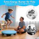 Bounce Board for Kids, 25" Springless Toddler Mini Trampoline Indoor & Outdoor, Safe EVA Foam Bouncy Board for Sensory Play, Balance & Motor Skills - No Assembly Required, Outdoor Play Equipment
