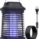 Bug Zapper for Outdoor and Indoor,3-Meter Power Cord with Switch Mosquito Zapper,Bug Zapper Outdoor for Home Backyard, Patio