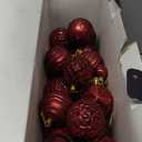 100ct Christmas Ball Ornaments Set, Burgundy Xmas Tree Decoration, Dark Red Shatterproof Decorative Hanging Balls for Christmas Party Holiday Wreath Garland Home Decor