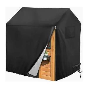 Outdoor Kids Playhouse Cover,600D Heavy Duty Waterproof Play House Covers,56" W x 56" D x 60" H,Suitable for All Around Playtime Patio with Canopy Playset -Black