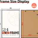 VIOLABBEY 24x36 Poster Frame Set of 5, Black Picture Frames for Wall Mounting Vertically or Horizontally, Gallery Wall Frame