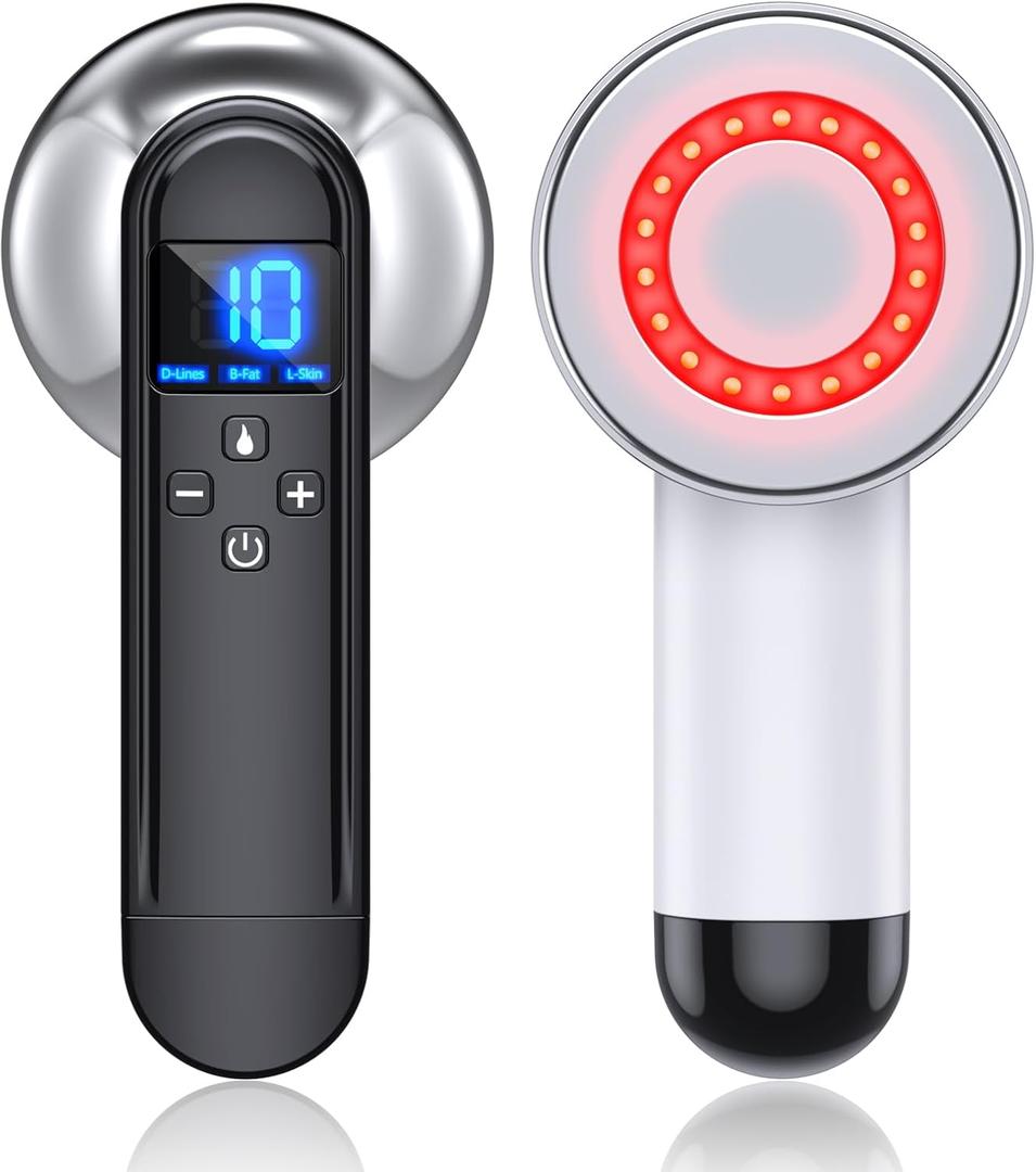 Body Sculpting Machine - Professional Cordless Cellulite Massager - Suitable for Belly, Neck, Leg, Hip, Arm (Black)