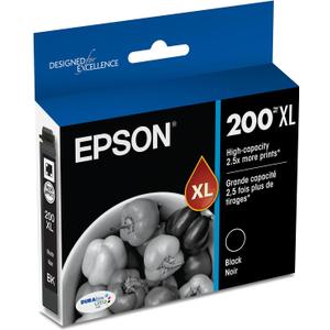 EPSON 200 DURABrite Ultra Ink High Capacity Black Cartridge (T200XL120-S) Works with WorkForce WF-2520, 2530, 2540, Expression XP-200, 300, 310, 400, 410