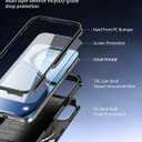 for iPhone 17 Pro Case,Compatible with Magsafe,2X Screen Protector,Heavy Duty Protection,Rugged Phone Cover for iPhone 17 Pro 6.3 inchs,Dark