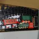 Christmas Kids Train Set - Train Toys w/Sounds (Turn ON/Off), Lights, Electric Toddlers Classical Train for Christmas Village Tree, Train Set for Kids Ages 3-8, Christmas Toys Gifts