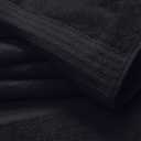 GLAMBURG Ultra Soft 8-Piece Towel Set - 100% Pure Ringspun Cotton, Contains 2 Oversized Bath Towels 27x54, 2 Hand Towels 16x28, 4 Wash Cloths 13x13 - Ideal for Everyday use, Hotel & Spa - Black