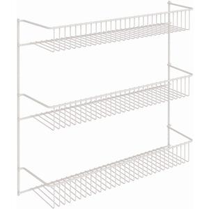 ClosetMaid 3-Tier Hanging Wall Mounted Metal Rack for Spices, Shelf Storage, Pantry Organization, Laundry, Kitchen, Bathroom, White, 8022