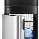 Euhomy Self Cleaning Bottom Loading Water Cooler Dispenser, with UV Lights Stainless Steel Water Cooler for Home, Office, Living Room, 3 Or 5 Gallon BottleBlack