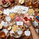 30Pcs Rosh Hashanah Color Your Own Magnets Art Craft Kits for Kids, One Size
